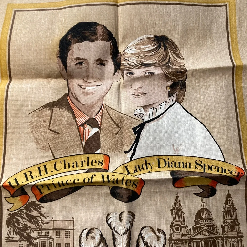 Royal Wedding 👑 Princess Diana Prince Charles 80s Souvenir British tea 🫖 ☕️